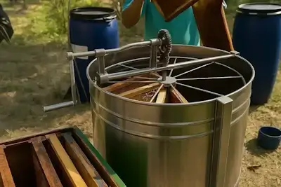 Mesin tiris digunakan untuk mengeluarkan madu dari sarang